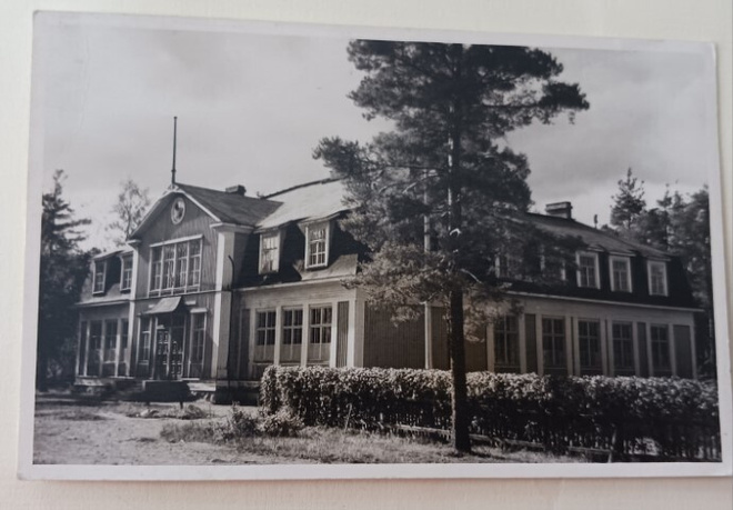 Warkaus, Yhteiskoulu, vanha mv valokuvapk, p. 1947