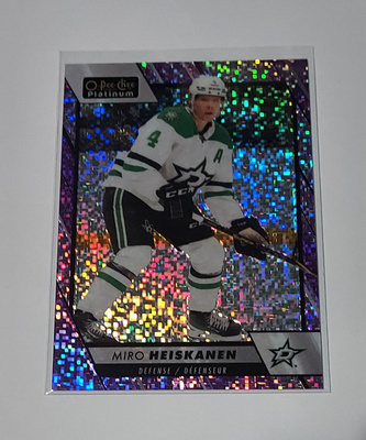 2023-24 OPC Platinum Violet Pixels #58 Miro Heiskanen