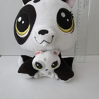 Littlest Pet Shop pehmo, musta-valk. Koira + Pentu - pikkukuva 1