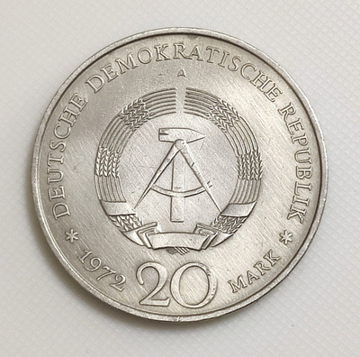 Itä-Saksa 20 Mark 1972, Friedrich von Schiller