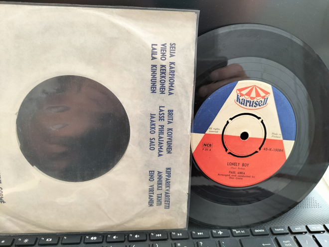 PAUL ANKA, Lonely boy / Your love, 7''  FIN -??