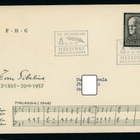 FDC 1957 Sibelius + tuloleima - pikkukuva 1