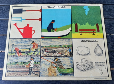Opetustaulu Tilgmann n. 41,2 x 32,5 cm Kevättöistä vene