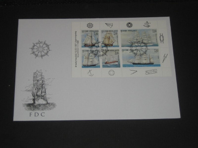FDC Suomi 1997 Purjelaivat vihko 35