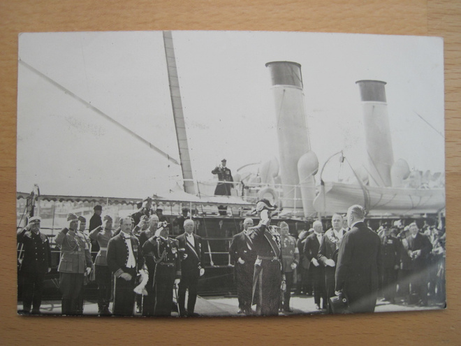 VANHA Valokuva Helsinki Ruotsin? Kuningas +Relander 1920-l