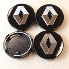 Renault vannekeskiöt – Kromi-musta – 59mm (4kpl - pikkukuva 2