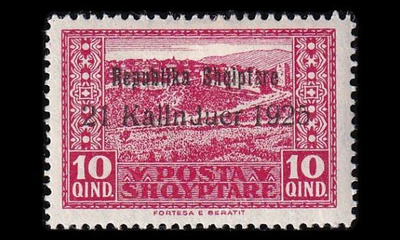 Albania 114 * Tasavallan julistaminen 10 Q (1925)