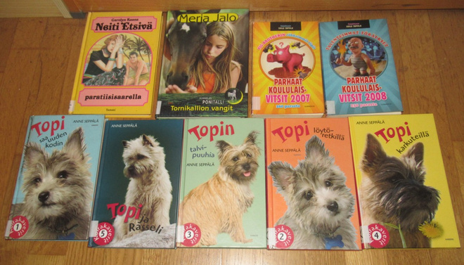 9 kpl:n paketti nuortenkirjoja