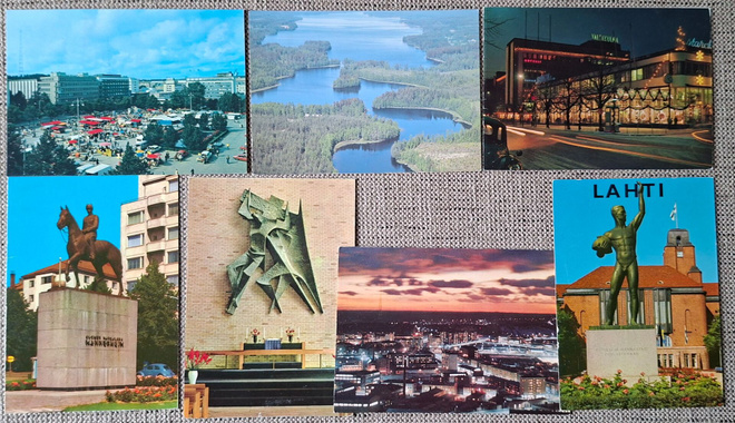 Lahti 7 erilaista korttia.