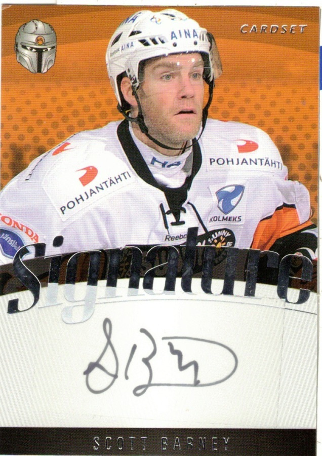 2011-12 Cardset SCOTT BARNEY HPK Signature nimmarI