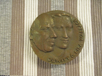 Dewitt & Lila Wallace mitali /Erkki Kannosto 1985.