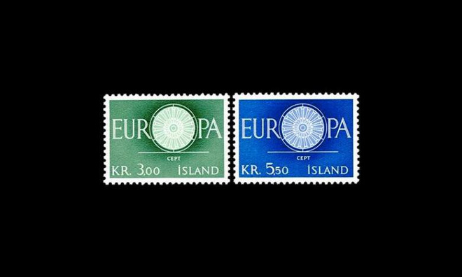 Islanti 343-4 ** Europa (1960)
