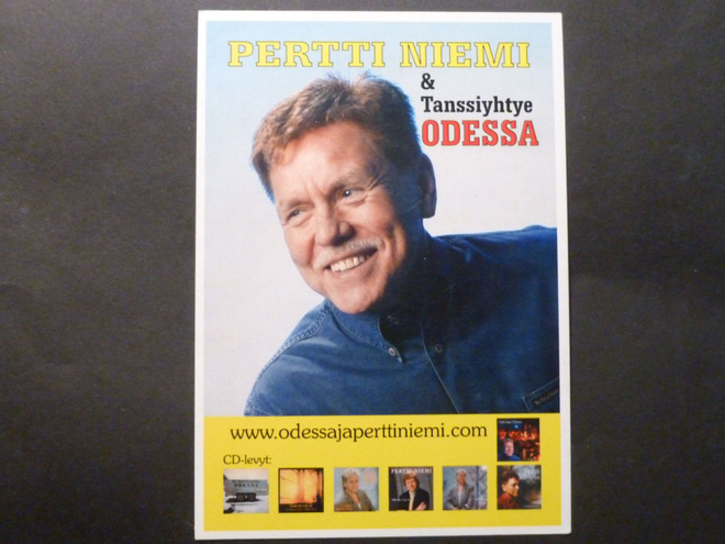 PERTTI NIEMI &TANSSIYHTYE ODESSA Fanikortti.