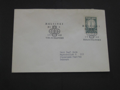 FDC 1962  Liikepankit EL, Tanskaan!