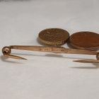 Antique vintage Englantilainen solki 1900 rintakoru - pikkukuva 3