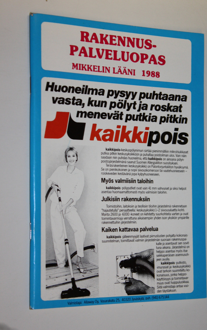 Rakennuspalveluopas : Mikkelin lääni 1988