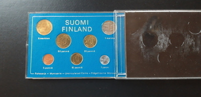 Suomen rahat 1975, kolikkojen rahasarja ja rahakotelo