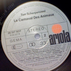 TON SCHERPENZEEL : LE CARNAVAL DES ANIMAUX::VINYYLI  LP 1978 - pikkukuva 4