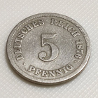 Saksa 5 Pfennig 1876A - pikkukuva 3