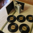 äänilevy lasinalustoja 5kpl record coasters made in japan - pikkukuva 3