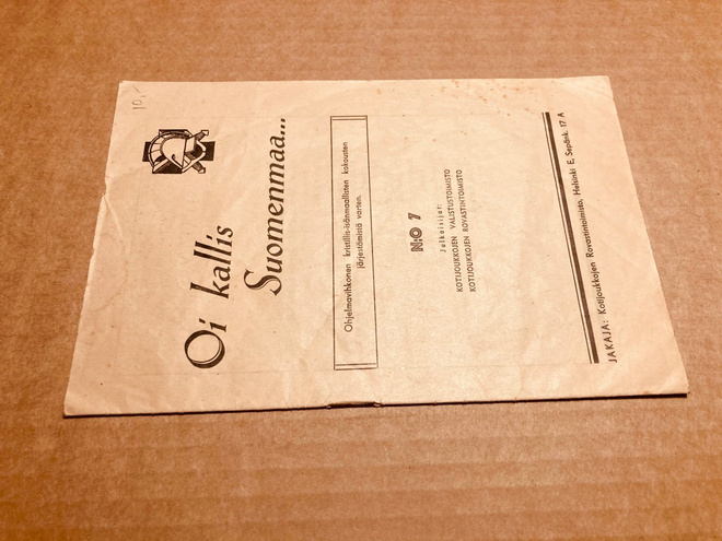 KOTIJOUKKOJEN VALISTUSTOIMISTO 7 OI KALLIS SUOMENMAA HYVÄ