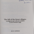 Ari A. Lehtinen : The fall of the forest villages : ecolo... - pikkukuva 3