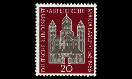 Saksa 238 ** Maria Laachin apottikirkko 800v (1956)