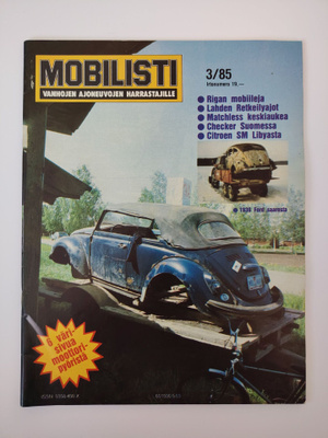 Mobilisti-lehti 3/85 - Vanhojen ajoneuvojen harrastajille