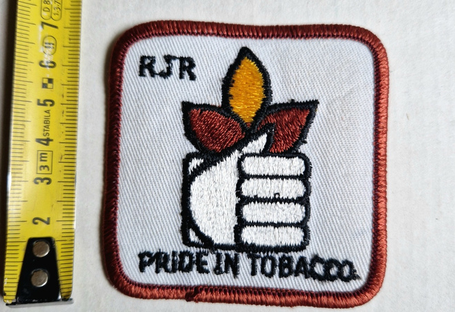 Pride in tobacco Vintage Kangasmerkki