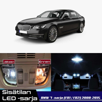 BMW 7 (F01/F02) Sisätilan LED-sarja 23-osainen