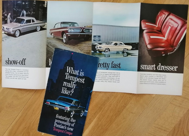 1961 Pontiac Tempest esite -  KUIN UUSI - 12 sivua