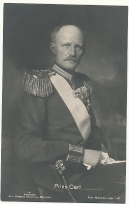 Ruotsin Prins CARL -vanha kortti
