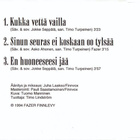 Sarita • Kukka Vettä Vailla CD-Single - pikkukuva 2