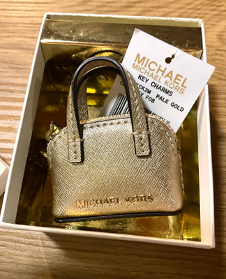 Michael Kors vaalea kulta avaimen perä laukku koru charm