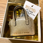Michael Kors vaalea kulta avaimen perä laukku koru charm - pikkukuva 1