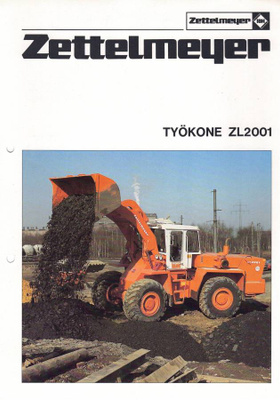 Esite Zettelmeyer ZL2001 pyöräkuormaaja 1983