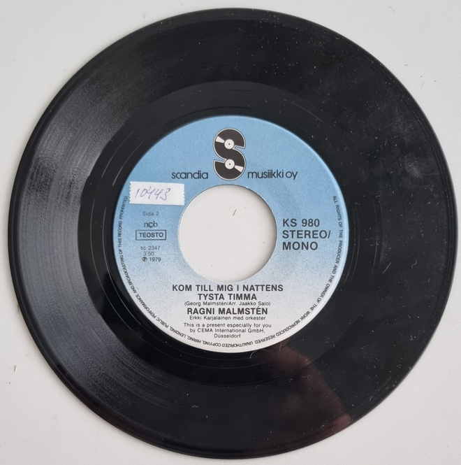 7" single levy 1979 - Ragni Malmsten - Scandia KS 980