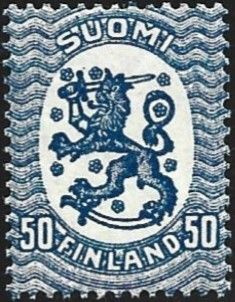1920 M-17 Saarinen 50 p tummansininen ** LaPe 93 a A