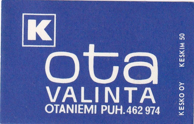 Otaniemi, OTA  K valinta  b583