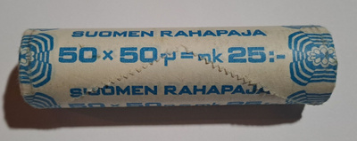 50 penniä 1977 rulla!