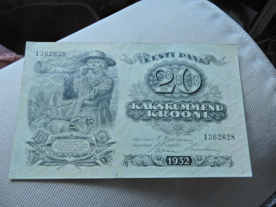 20 krooni Eesti 1932 hyvä kunto