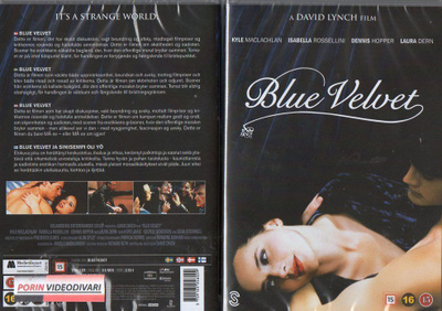 Blue Velvet Ja Sinisempi Oli Yö (31 078) UUSI -FI- DVD nordi
