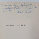 Martti Tyrkkö : Syyslaulu jätkästä : runoja (signeerattu,... - pikkukuva 3