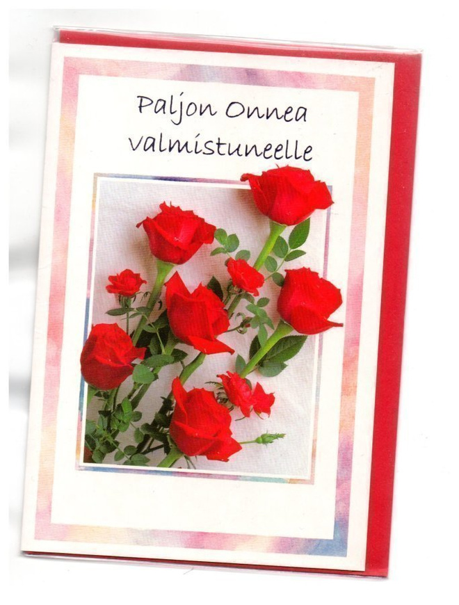 °°PALJON ONNEA VALMISTUNEELLE°° 2-osainen KORTTI & KUORI