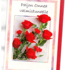 °°PALJON ONNEA VALMISTUNEELLE°° 2-osainen KORTTI & KUORI - pikkukuva 1