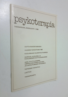 Psykoterapia 1/1986 : Therapeia-säätiön jäsenlehti