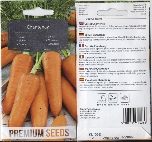 Porkkana "Chantenay" - siemenet #