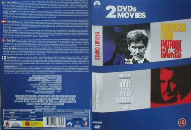 Patriot Games & The Hunt For Red October  -  (2 DVD)
