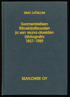 SIMO SJÖBLOM - Suomenkielisen Rikoskirjallisuuden ja sen ...
