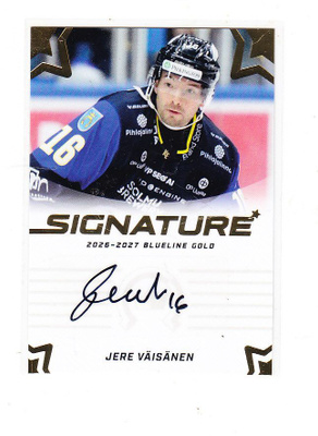2026-27 Blueline Gold Signature Jere Väisänen #31/40 K-Espoo